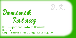 dominik kalauz business card